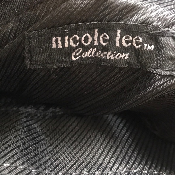 NICOLE Lee Collection beaded fabric tweed handbag - Picture 8 of 10